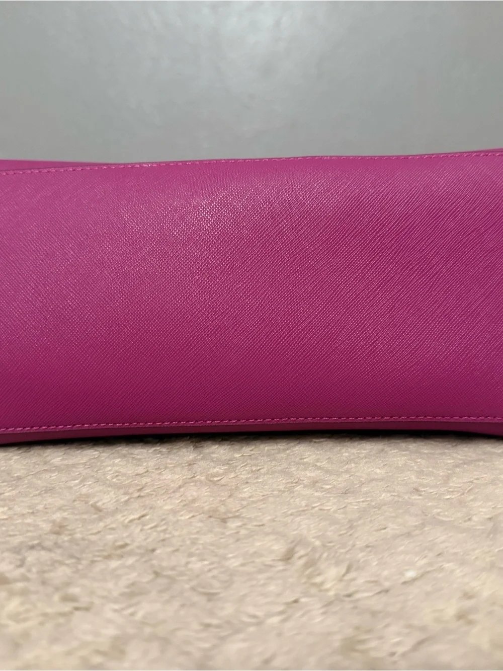 henri bendel Bright Fuchsia Satchel with Jeweled Charm